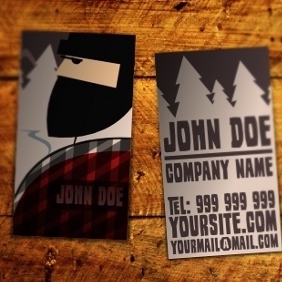 Wood Industry Business Card - бесплатный vector #212037
